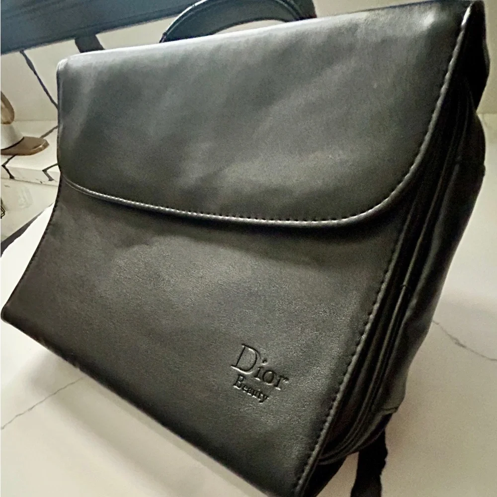 Dior Beauty Black Vanity Cosmetic Bag